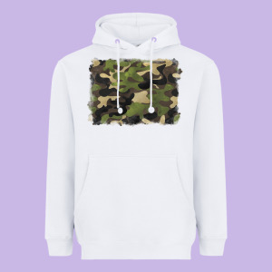 Camouflage Background Heavyweight Hoodie Designed By Barkaloodesign