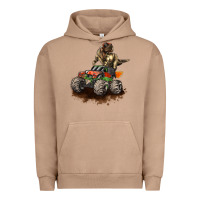 Pigment Burro monster truck and t rex dinosaur Urban Hoodie - LillyAllenDesigns