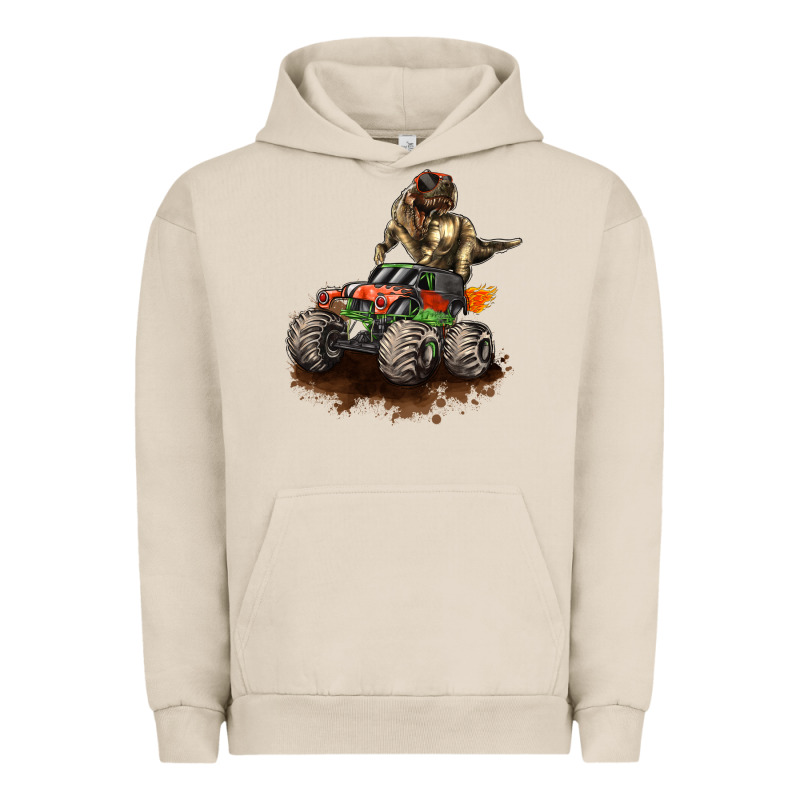 Monster Truck And T Rex Dinosaur Urban Hoodie by LillyAllenDesigns | Teevron