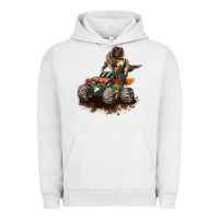 Pigment Lunar Rock monster truck and t rex dinosaur Urban Hoodie - LillyAllenDesigns