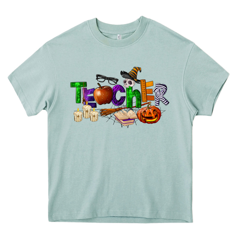 Halloween Teacher Heavy Core Tee by LillyAllenDesigns | Teevron