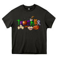 Asphalt halloween teacher Heavy Core Tee - LillyAllenDesigns