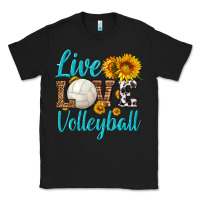 Black live love volleyball Classic Tee - HRA Design Shop