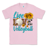 Bubblegum Pink live love volleyball Classic Tee - HRA Design Shop