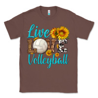 Chestnut live love volleyball Classic Tee - HRA Design Shop