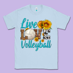Live Love Volleyball Classic Tee Designed By Hra Design Shop