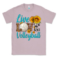 Lilac live love volleyball Classic Tee - HRA Design Shop