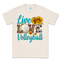 Natural live love volleyball Classic Tee - HRA Design Shop