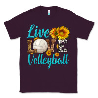 Plum live love volleyball Classic Tee - HRA Design Shop