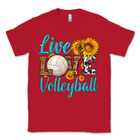 Red live love volleyball Classic Tee - HRA Design Shop