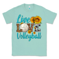 Seafoam live love volleyball Classic Tee - HRA Design Shop