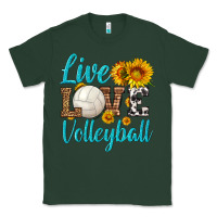 Sports Green live love volleyball Classic Tee - HRA Design Shop