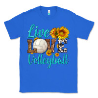 True Royal live love volleyball Classic Tee - HRA Design Shop