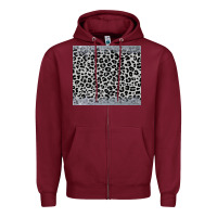 Burgundy grey leopard Zipper Hoodie - JahusDesignShop