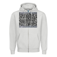 Dove Grey grey leopard Zipper Hoodie - JahusDesignShop