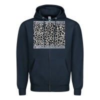 Navy grey leopard Zipper Hoodie - JahusDesignShop
