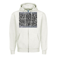 Oatmeal Heather grey leopard Zipper Hoodie - JahusDesignShop