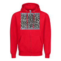 Red grey leopard Zipper Hoodie - JahusDesignShop