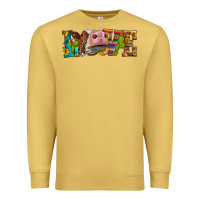 Antique Gold Western Love Simmental Cow Premium Sweatshirt - LillyAllenDesigns