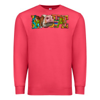 Cardinal Western Love Simmental Cow Premium Sweatshirt - LillyAllenDesigns