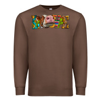 Chestnut Western Love Simmental Cow Premium Sweatshirt - LillyAllenDesigns