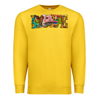 Lemon Western Love Simmental Cow Premium Sweatshirt - LillyAllenDesigns