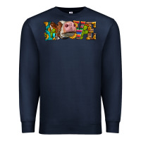 Navy Western Love Simmental Cow Premium Sweatshirt - LillyAllenDesigns