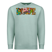 Seafoam Western Love Simmental Cow Premium Sweatshirt - LillyAllenDesigns