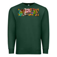 Sports Green Western Love Simmental Cow Premium Sweatshirt - LillyAllenDesigns