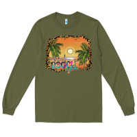 Army Green beach vibes Long Sleeve Tee - SublimationCraftShop