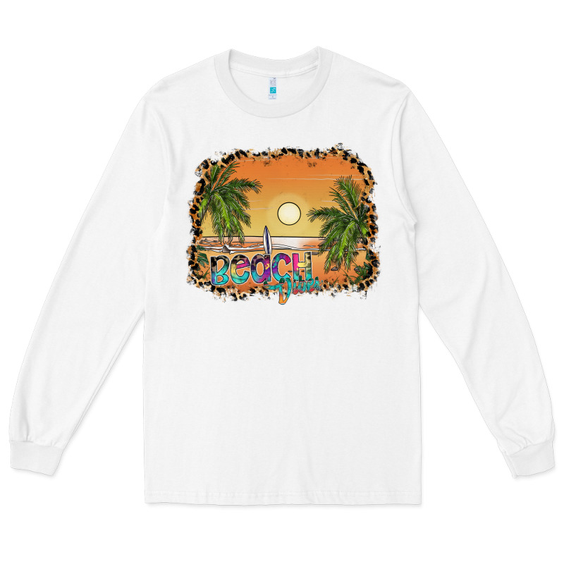 Beach Vibes Long Sleeve Tee by SublimationCraftShop | Teevron