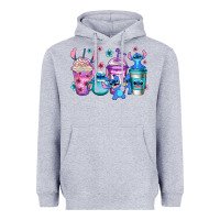 Heather Grey stitch coffee Heavyweight Hoodie - Jasminsmagicworld