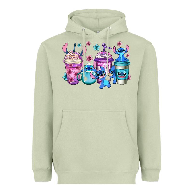 Stitch Coffee Heavyweight Hoodie by Jasminsmagicworld | Teevron