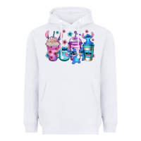 White stitch coffee Heavyweight Hoodie - Jasminsmagicworld