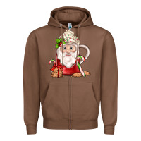 Chestnut santa coffee Zipper Hoodie - JahusDesignShop
