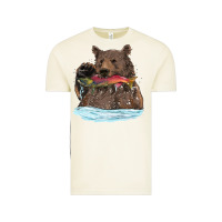 Vintage Arctic mama bear haunting fish Vintage Tee - RanaPortraitStore