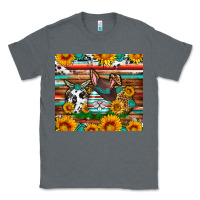 Charcoal Heather Easter eggs sunflower gemstone tumbler Easter Day Classic Tee - Neo Western