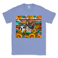 Colony Blue Easter eggs sunflower gemstone tumbler Easter Day Classic Tee - Neo Western