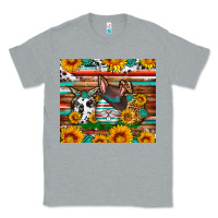 Heather Grey Easter eggs sunflower gemstone tumbler Easter Day Classic Tee - Neo Western