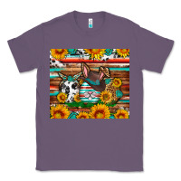 Lavender Easter eggs sunflower gemstone tumbler Easter Day Classic Tee - Neo Western