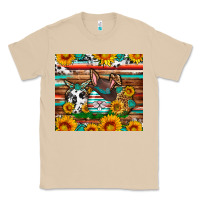 Mushroom Easter eggs sunflower gemstone tumbler Easter Day Classic Tee - Neo Western