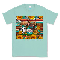 Seafoam Easter eggs sunflower gemstone tumbler Easter Day Classic Tee - Neo Western