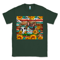 Sports Green Easter eggs sunflower gemstone tumbler Easter Day Classic Tee - Neo Western