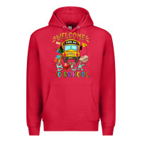Cardinal welcome back to school with school bus Premium Hoodie - NancyCooperArtShop