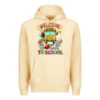 Pina Colada welcome back to school with school bus Premium Hoodie - NancyCooperArtShop