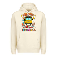 Sandshell welcome back to school with school bus Premium Hoodie - NancyCooperArtShop