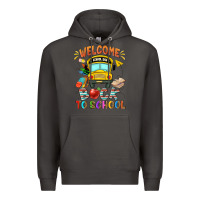 Smoke welcome back to school with school bus Premium Hoodie - NancyCooperArtShop