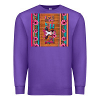Purple love baby calf valentine's day Premium Sweatshirt - Jasminsmagicworld