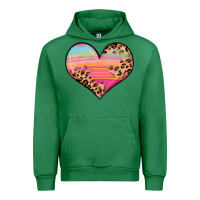 Emerald valentine s day colorful heart Urban Hoodie - LillyAllenDesigns