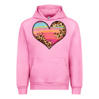 Fuchsia Pink valentine s day colorful heart Urban Hoodie - LillyAllenDesigns